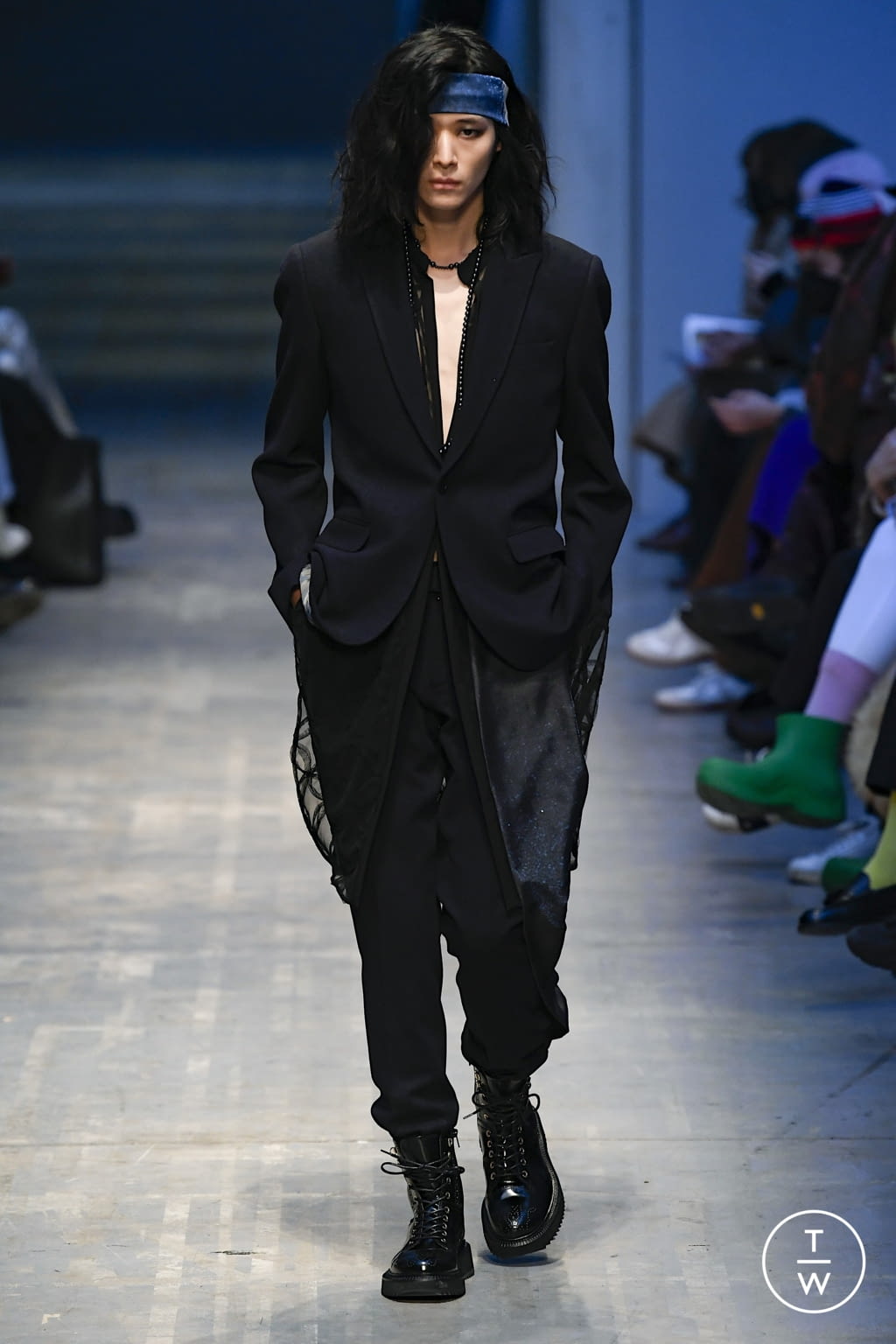 Fashion Week Milan Fall/Winter 2022 look 1 from the Miguel Vieira collection menswear