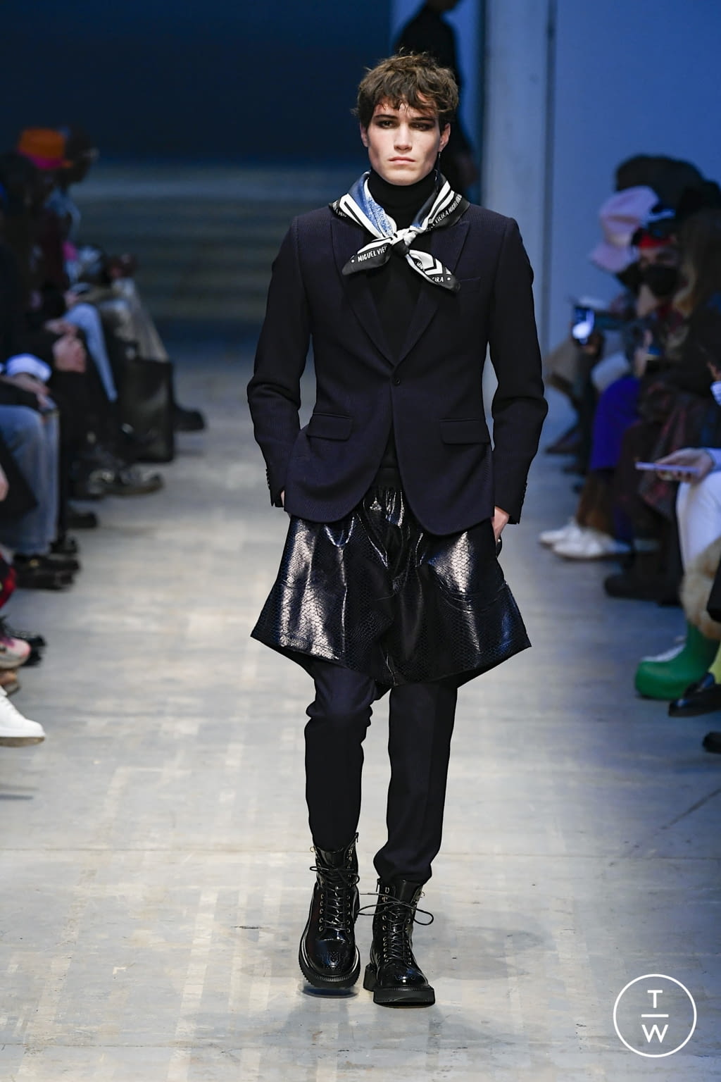 Fashion Week Milan Fall/Winter 2022 look 7 from the Miguel Vieira collection 男装
