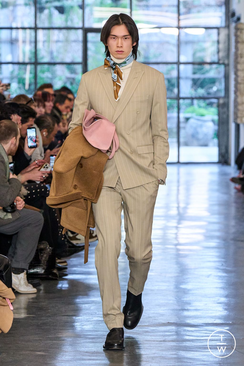Fashion Week Milan Fall/Winter 2026 look 2 from the Miguel Vieira collection menswear