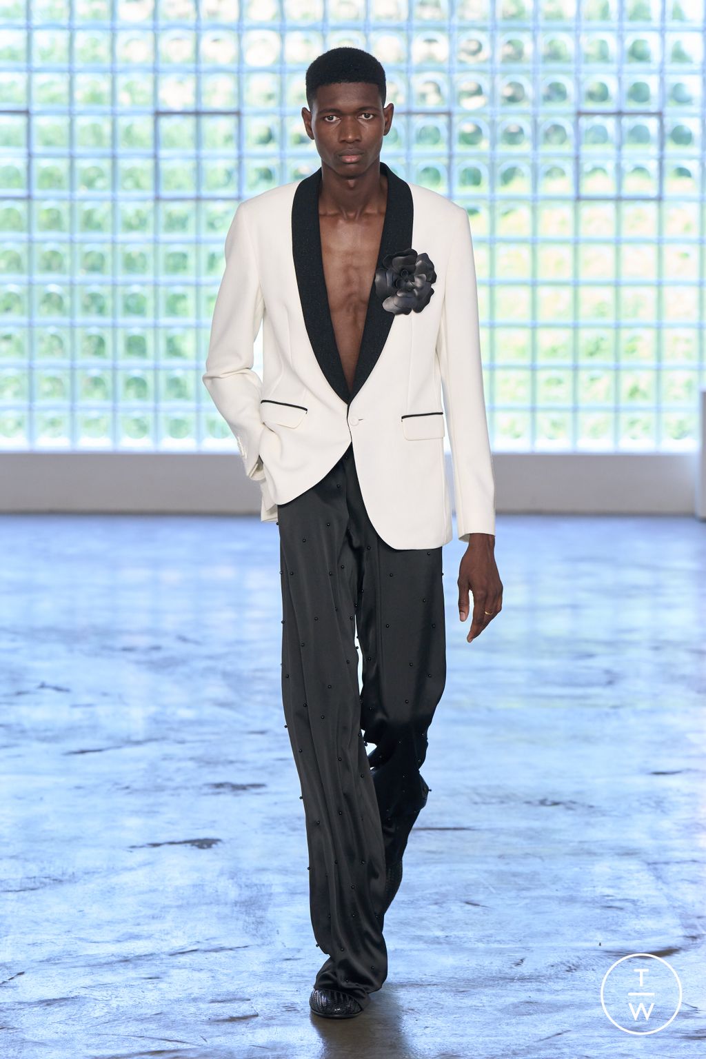 Fashion Week Milan Spring/Summer 2026 look 3 from the Miguel Vieira collection menswear