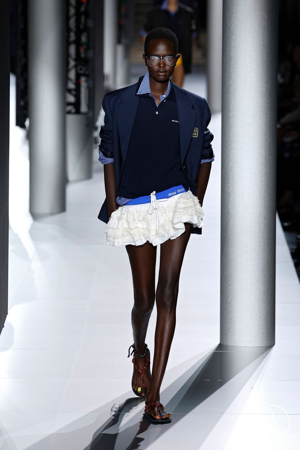 Fashion Week Paris Spring/Summer 2024 look 4 from the Miu Miu collection womenswear