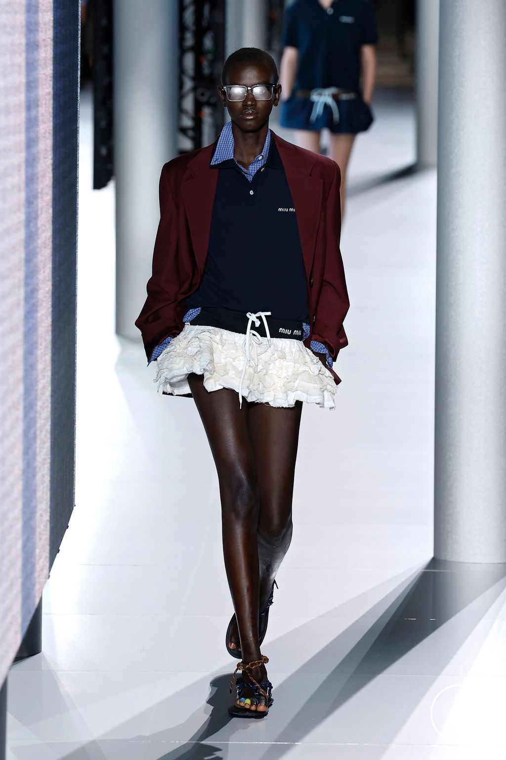 Fashion Week Paris Spring/Summer 2024 look 8 from the Miu Miu collection 女装