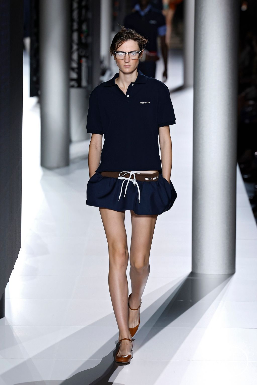 Fashion Week Paris Spring/Summer 2024 look 9 from the Miu Miu collection 女装