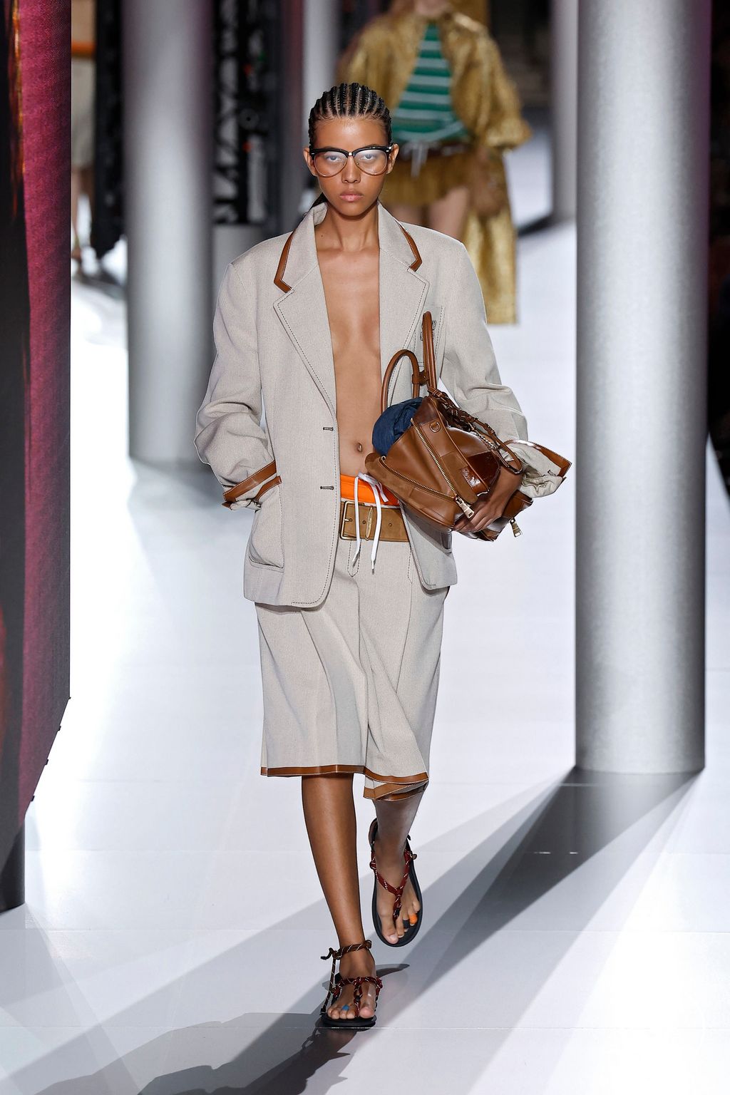Fashion Week Paris Spring/Summer 2024 look 49 from the Miu Miu collection 女装