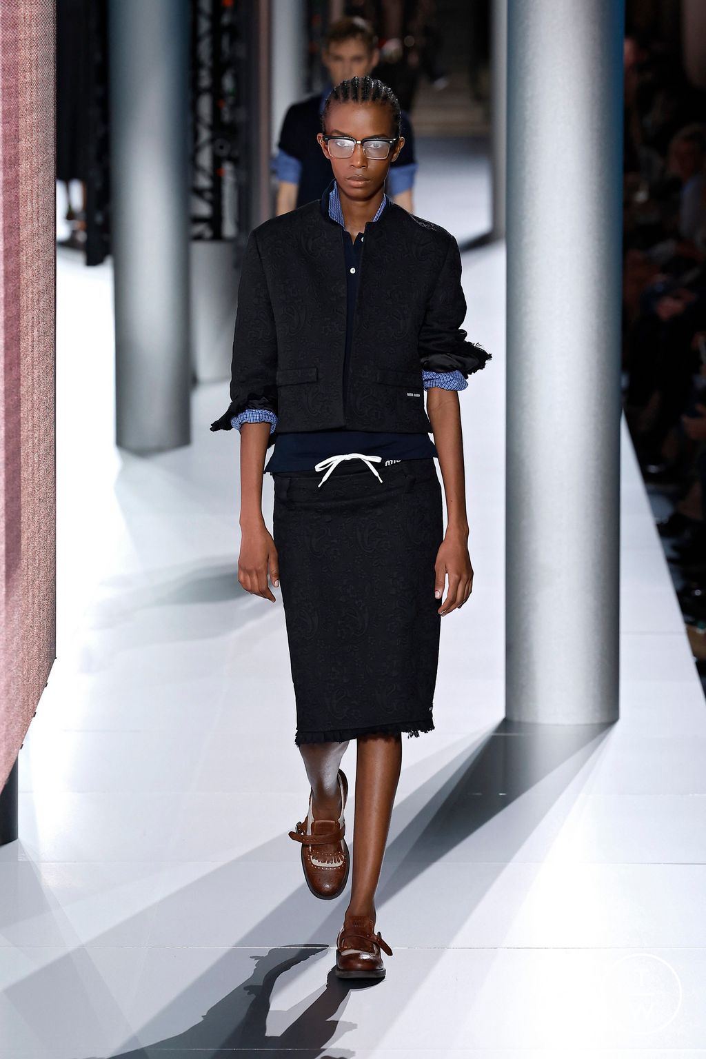 Fashion Week Paris Spring/Summer 2024 look 57 from the Miu Miu collection 女装