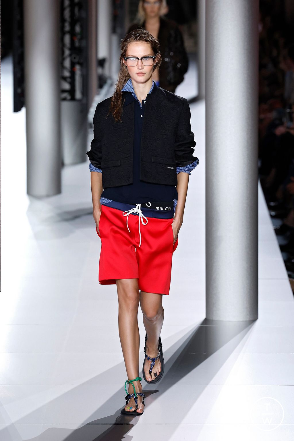 Fashion Week Paris Spring/Summer 2024 look 60 from the Miu Miu collection 女装