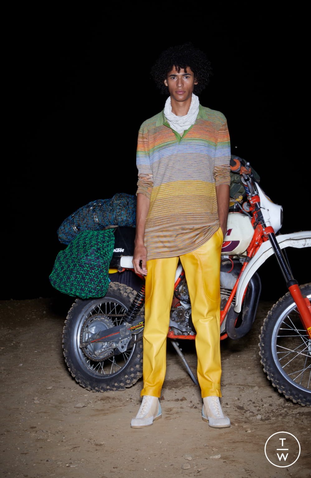 Fashion Week Milan Spring/Summer 2019 look 10 from the Missoni collection 男装