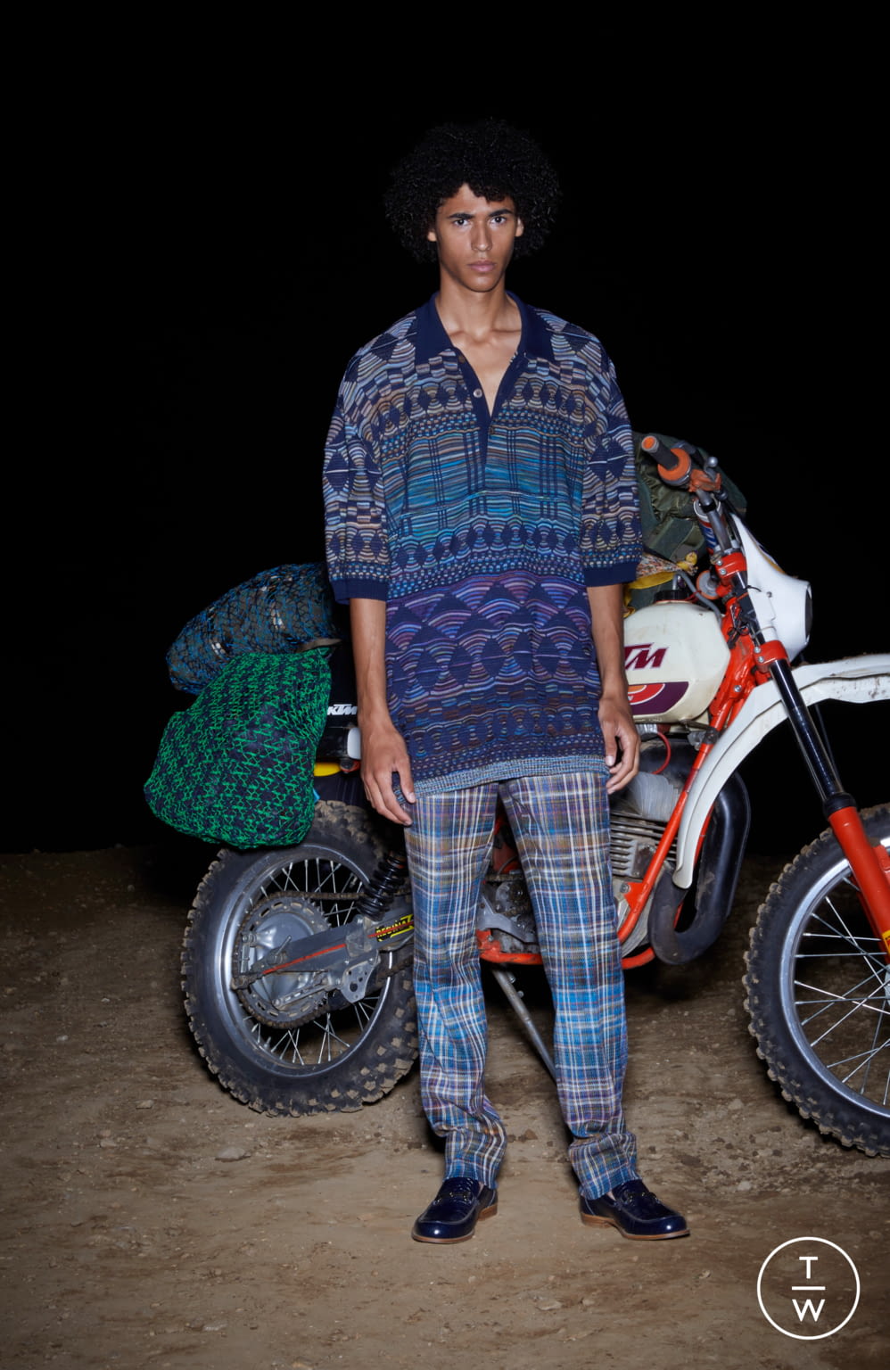 Fashion Week Milan Spring/Summer 2019 look 15 from the Missoni collection menswear