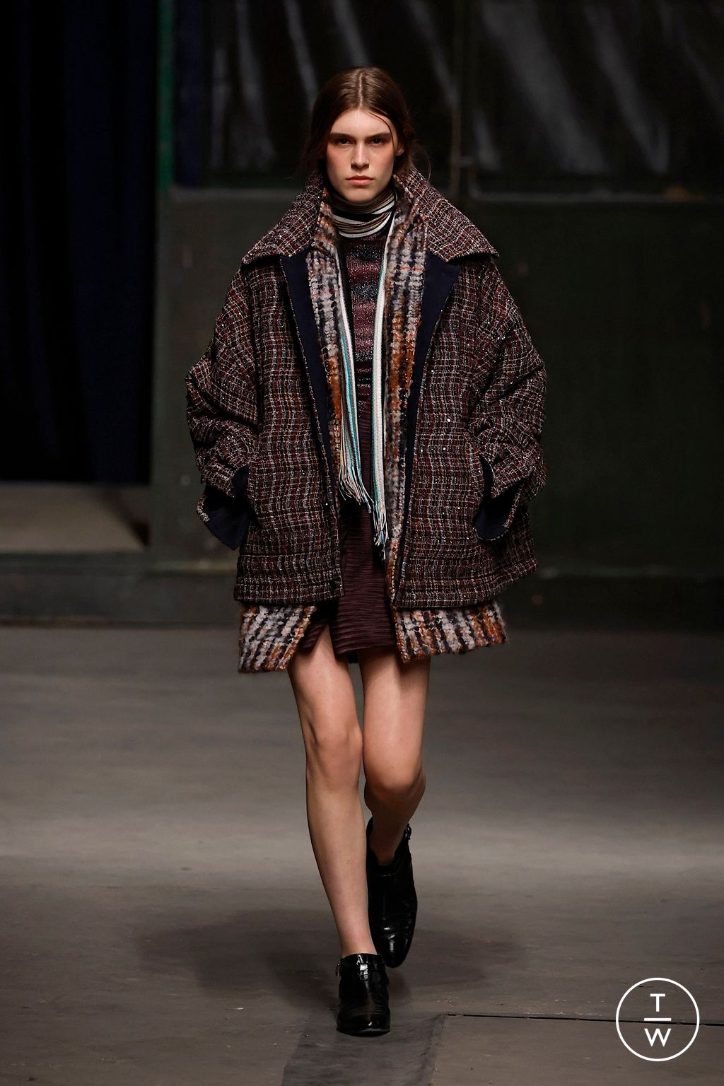Fashion Week Milan Fall/Winter 2025 look 14 from the Missoni collection womenswear