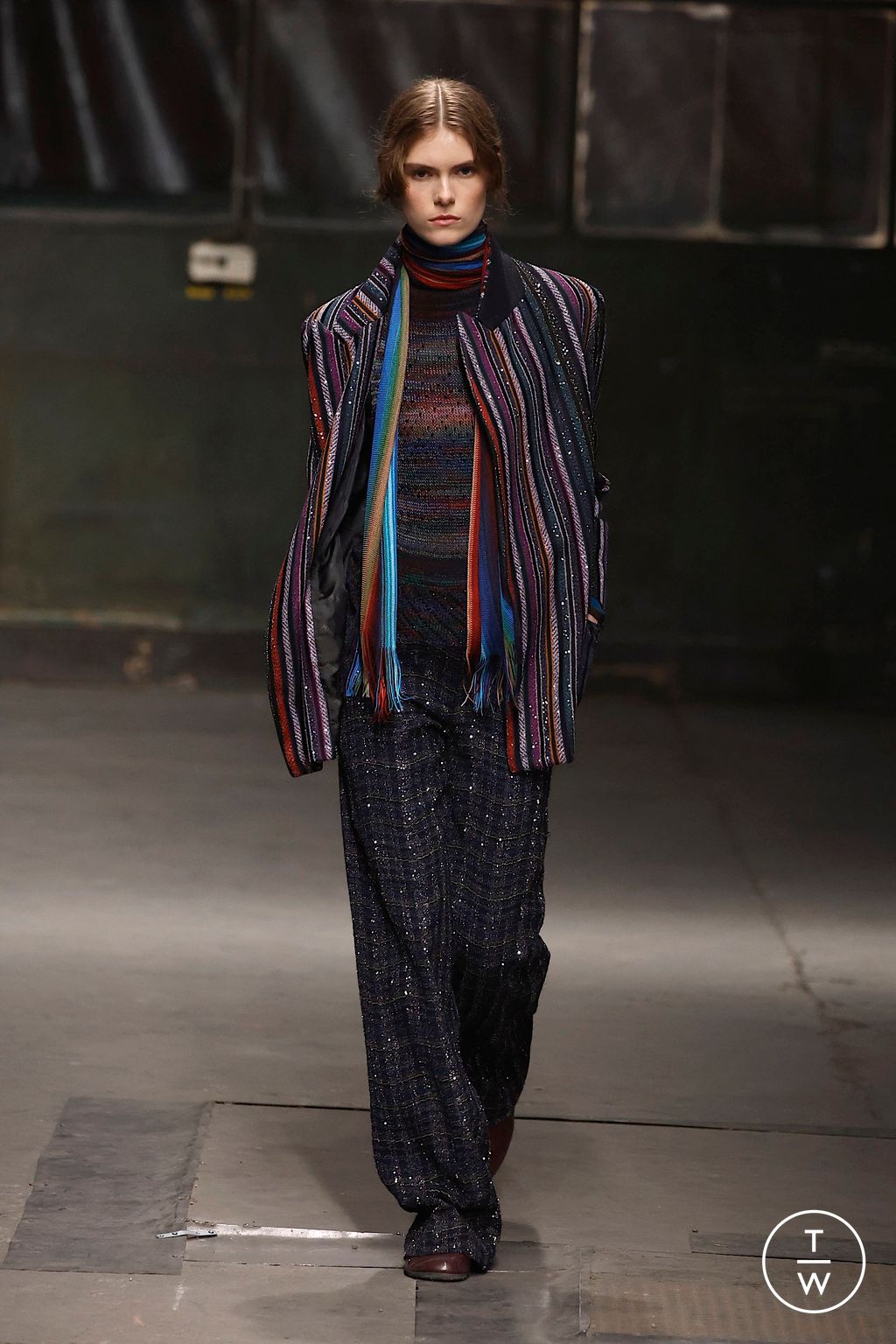 Fashion Week Milan Fall/Winter 2025 look 33 from the Missoni collection womenswear