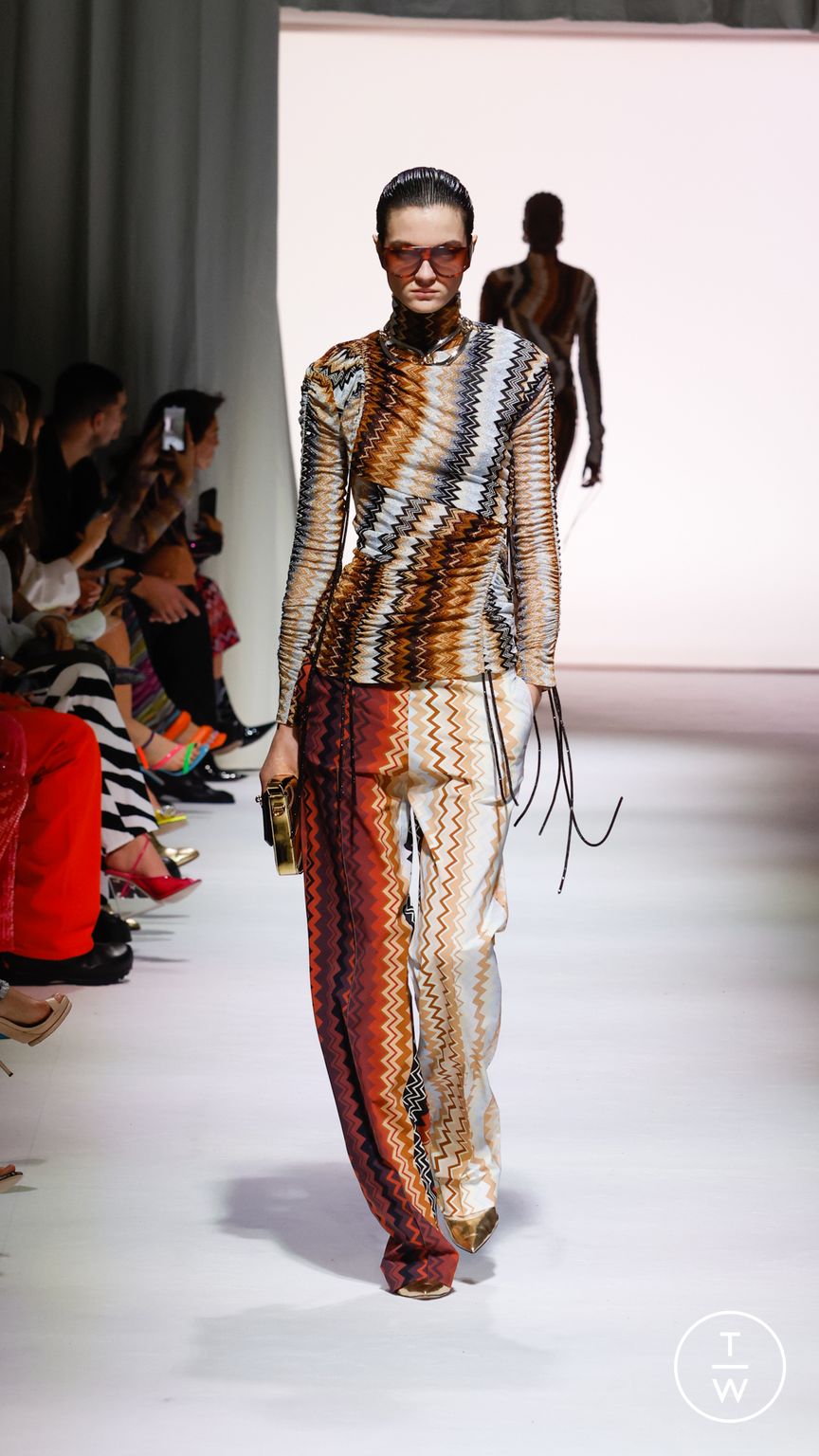 Fashion Week Milan Fall/Winter 2023 look 4 de la collection Missoni womenswear
