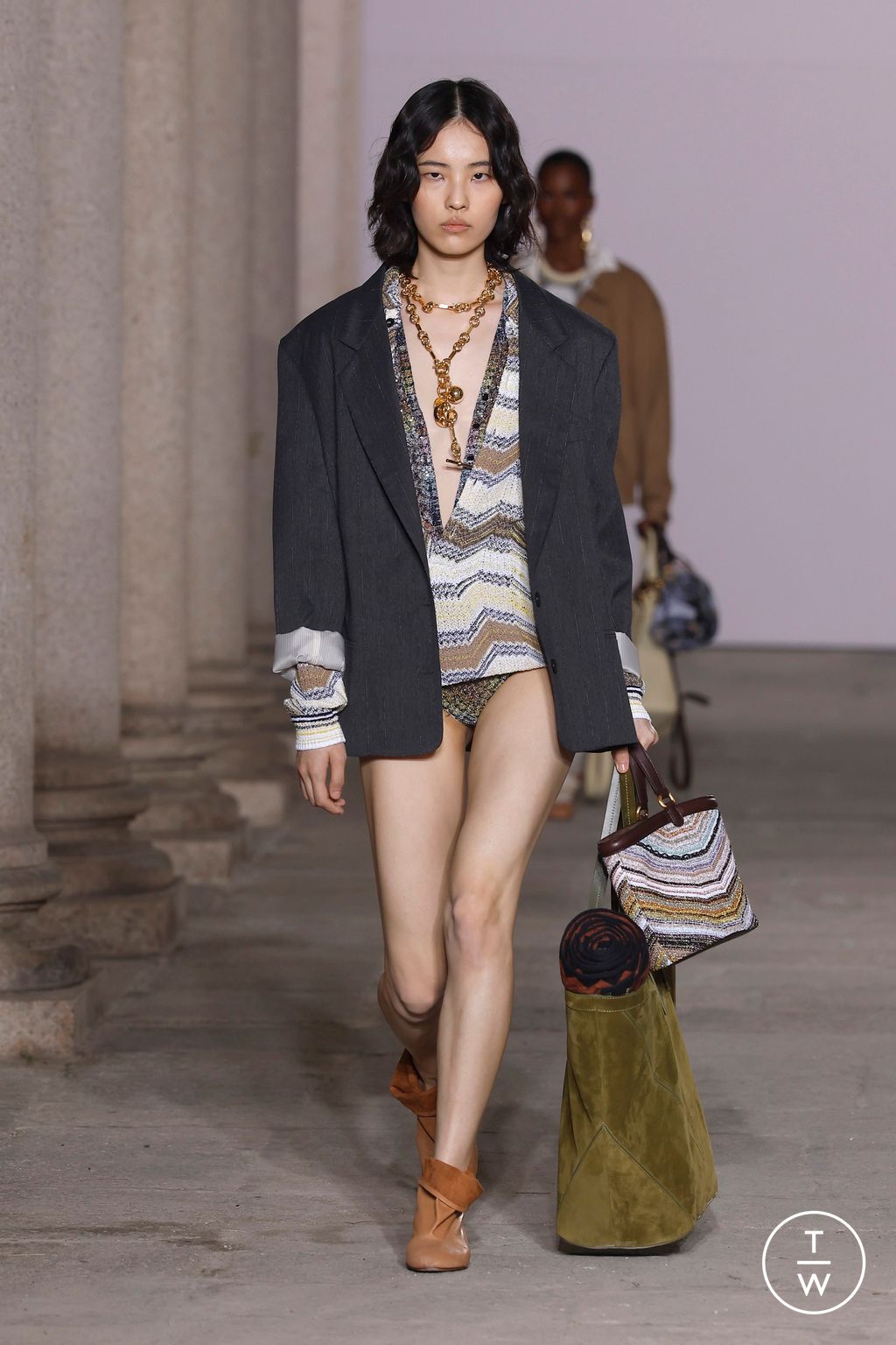Fashion Week Milan Spring/Summer 2026 look 12 de la collection Missoni womenswear