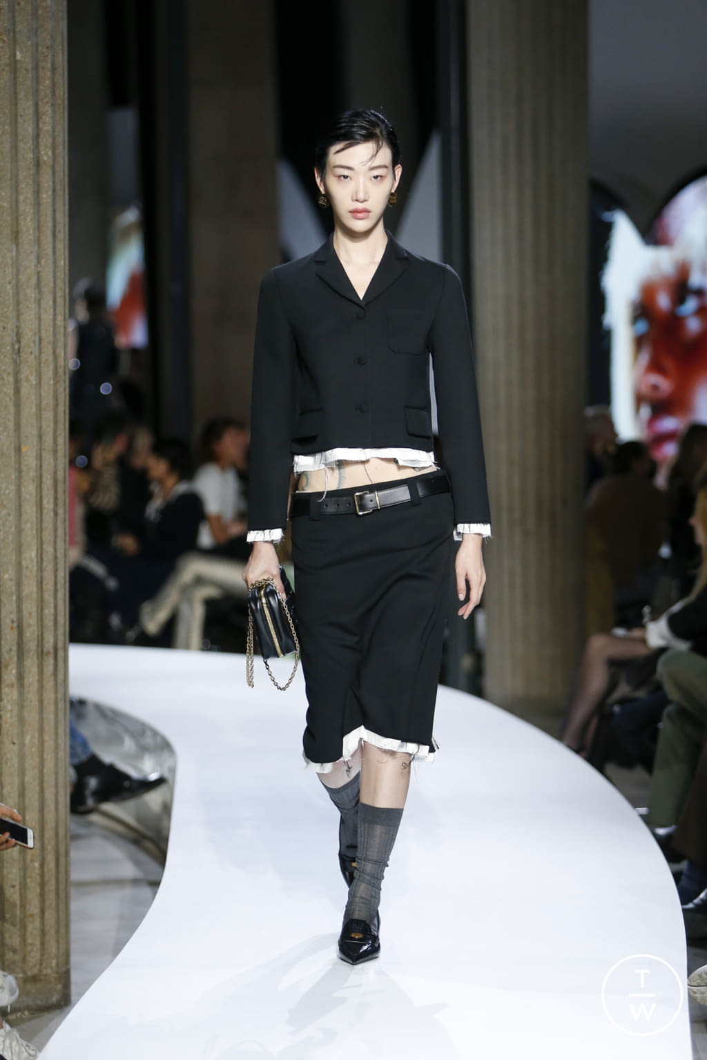 Fashion Week Paris Spring/Summer 2022 look 23 from the Miu Miu collection womenswear