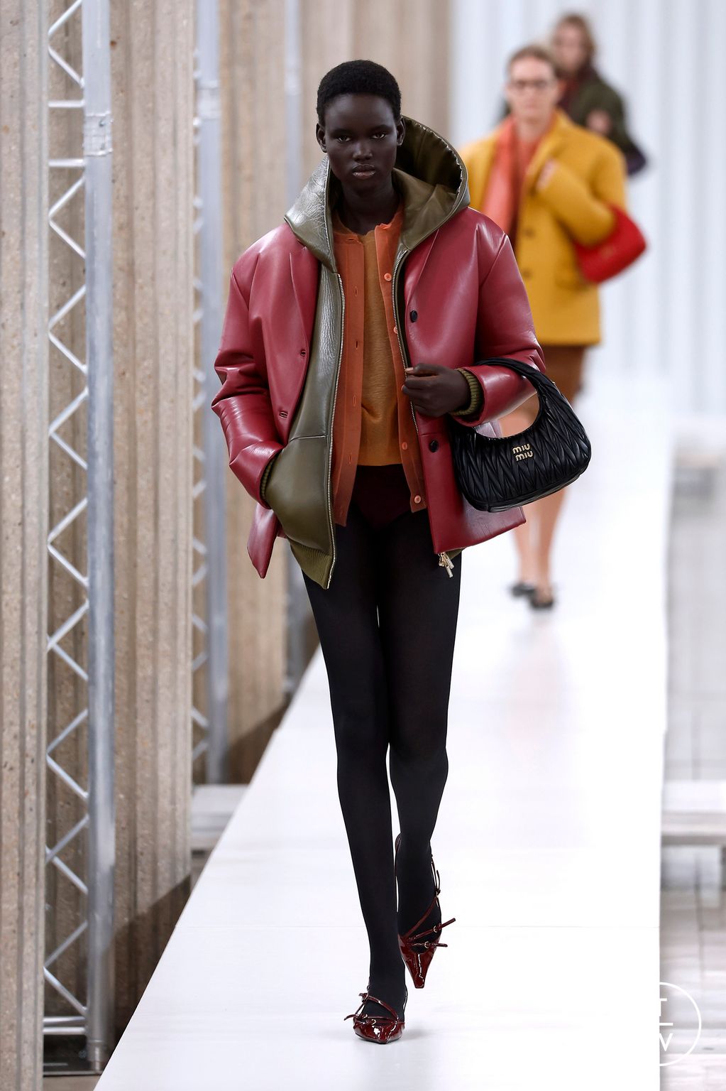 Fashion Week Paris Fall/Winter 2023 look 44 from the Miu Miu collection 女装