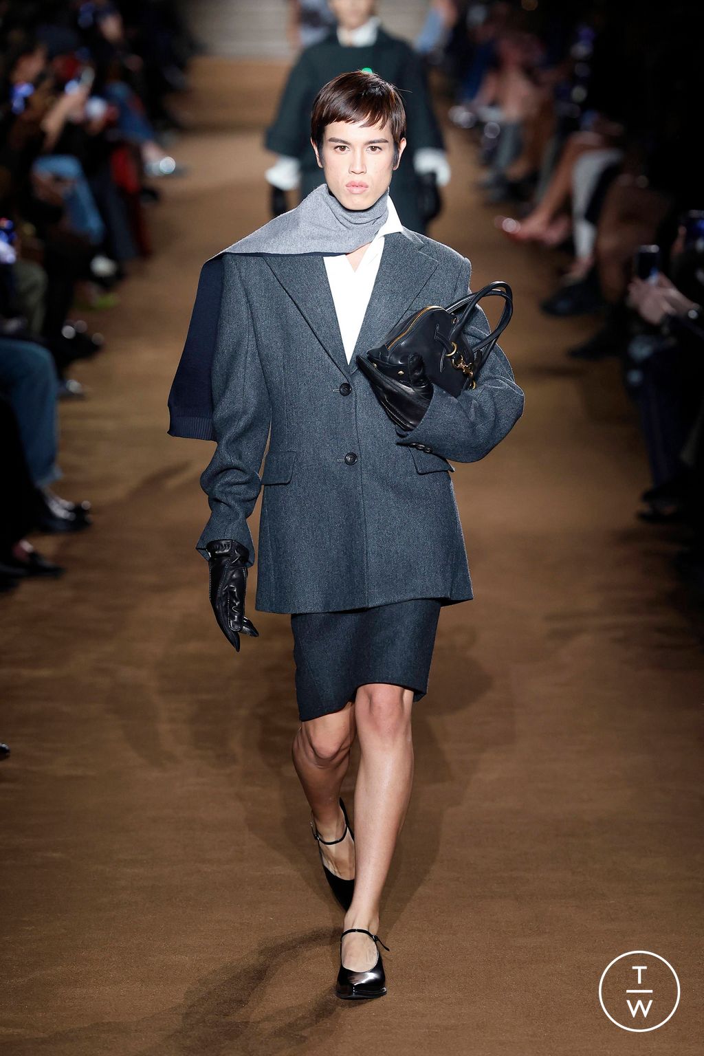 Fashion Week Paris Fall/Winter 2024 look 24 from the Miu Miu collection 女装