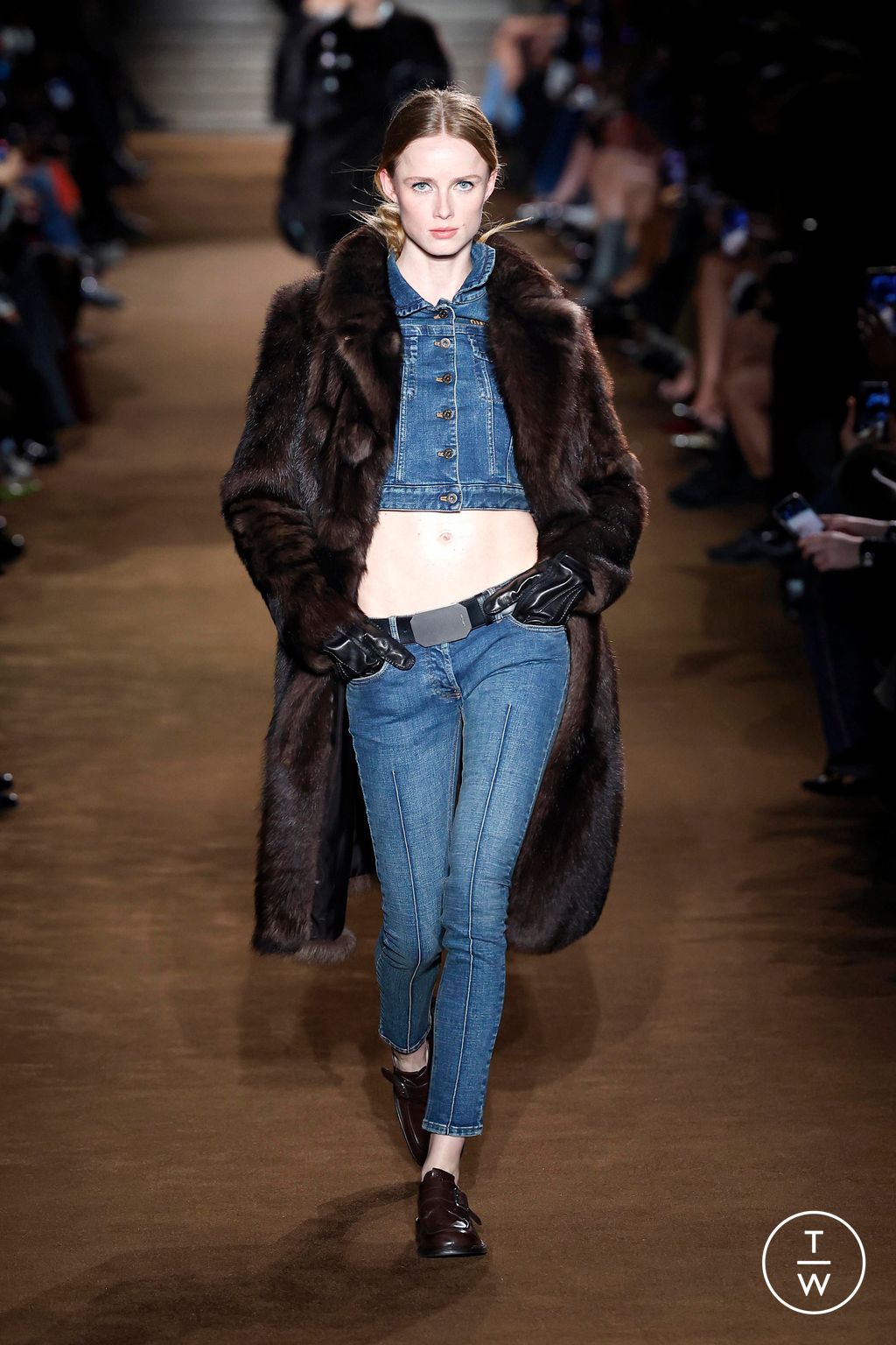 Fashion Week Paris Fall/Winter 2024 look 62 from the Miu Miu collection 女装