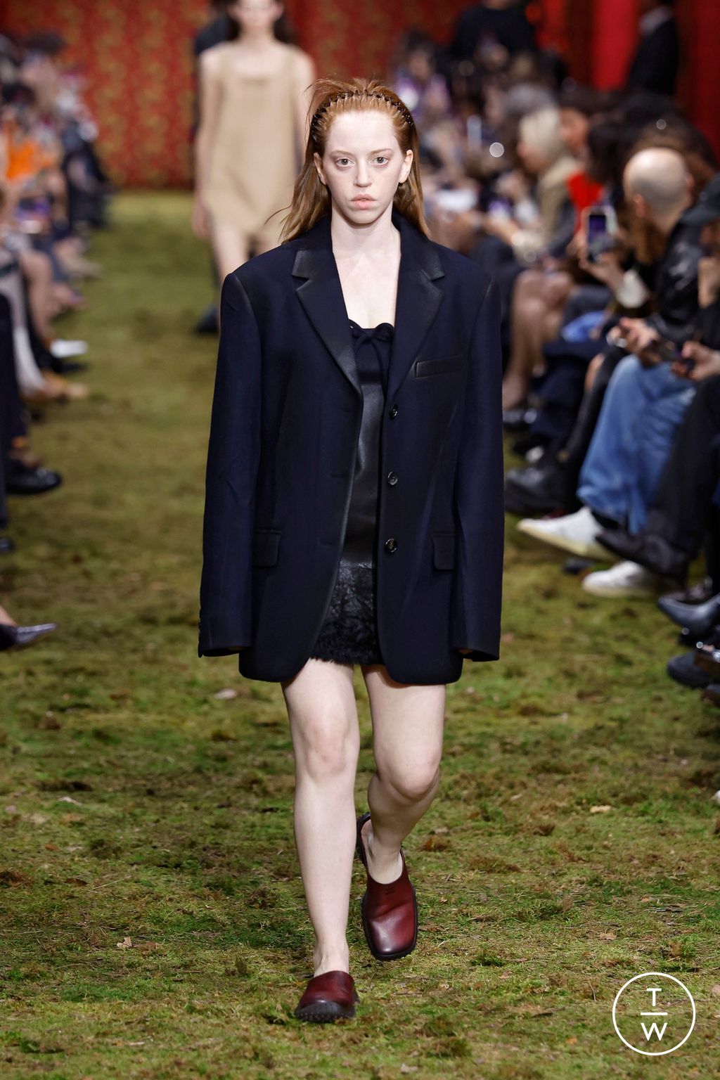 Fashion Week Paris Fall/Winter 2026 look 11 from the Miu Miu collection womenswear