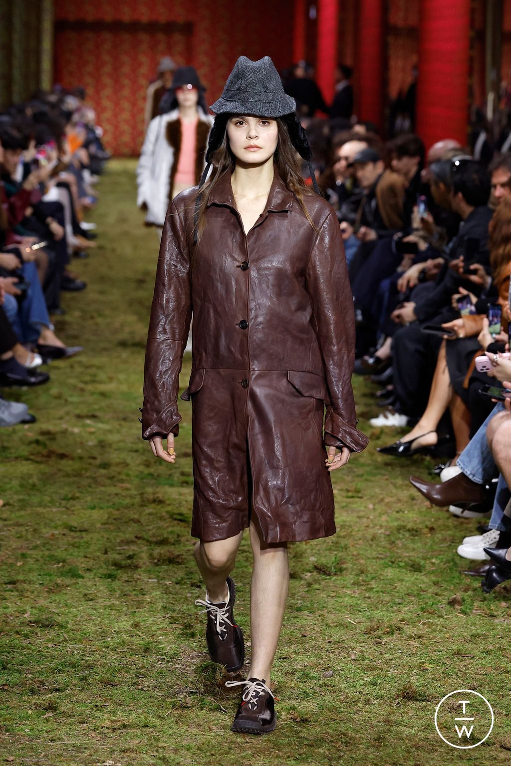 Fashion Week Paris Fall/Winter 2026 look 30 from the Miu Miu collection womenswear