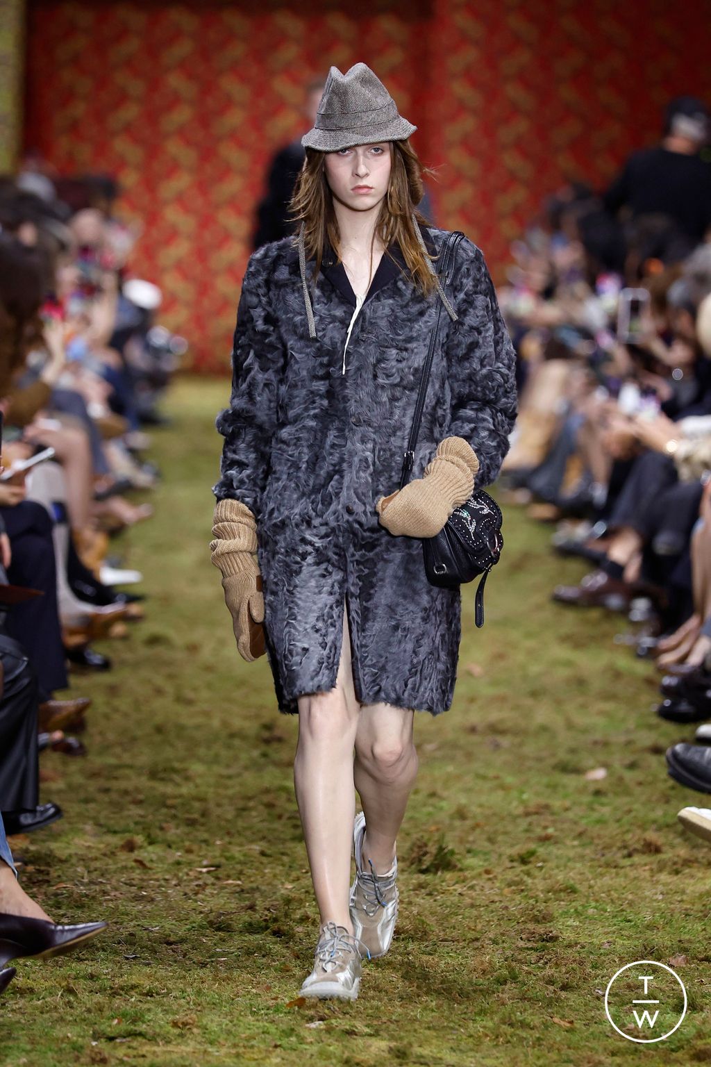 Fashion Week Paris Fall/Winter 2026 look 55 from the Miu Miu collection womenswear