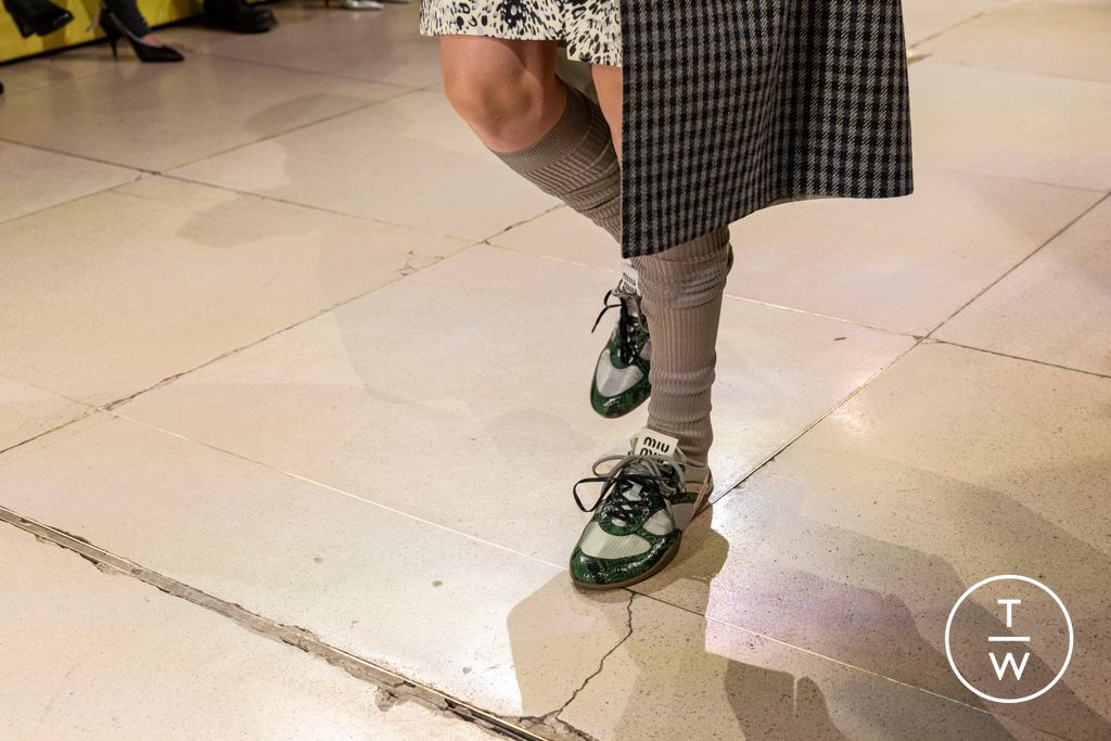 Fashion Week Paris Fall/Winter 2025 look 3 from the Miu Miu collection 女装配饰