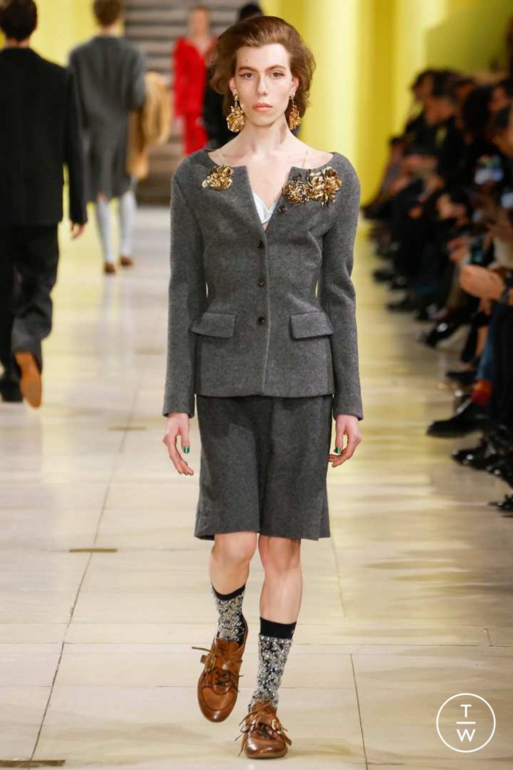 Fashion Week Paris Fall/Winter 2025 look 11 from the Miu Miu collection womenswear