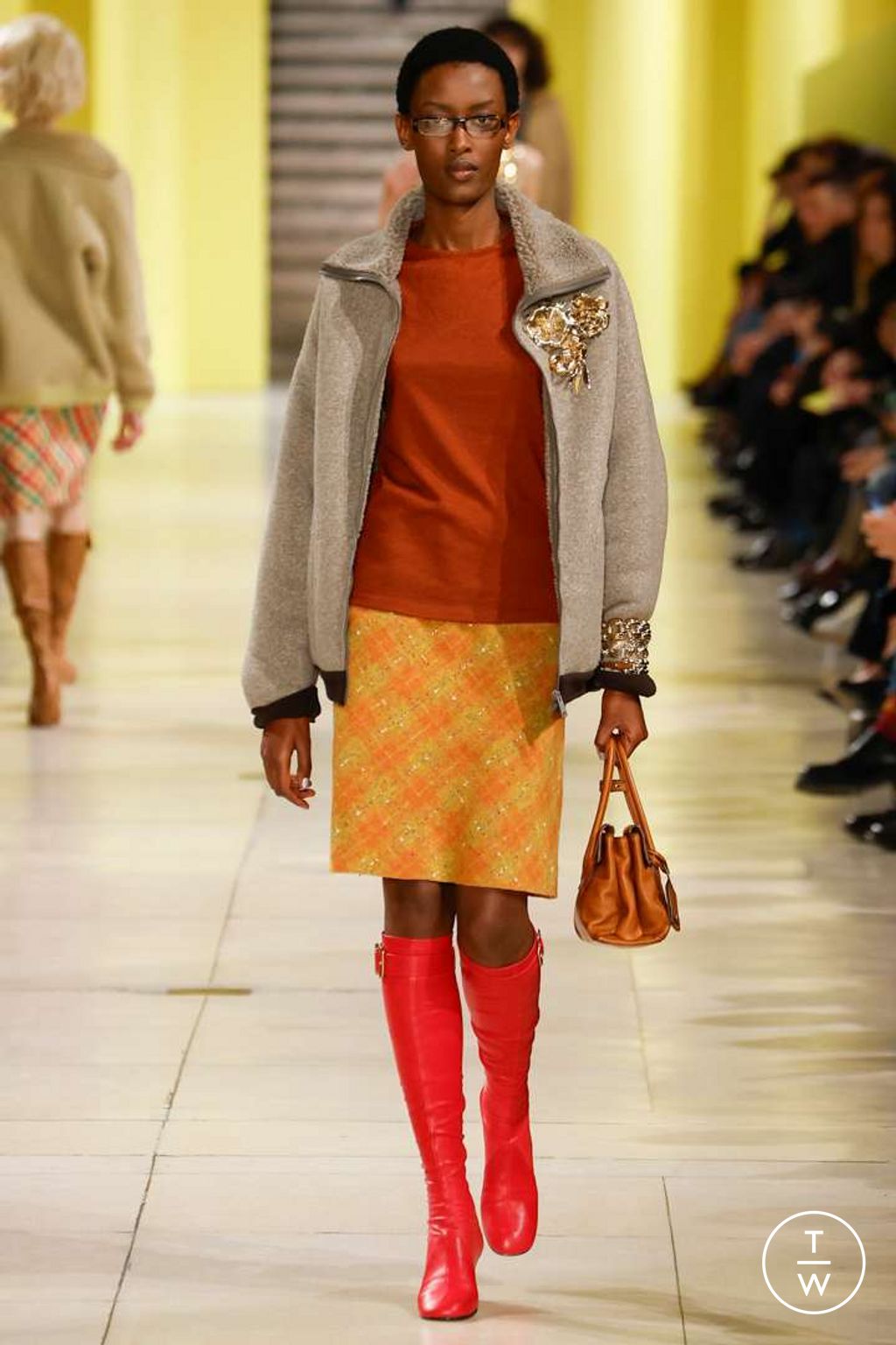 Fashion Week Paris Fall/Winter 2025 look 21 de la collection Miu Miu womenswear