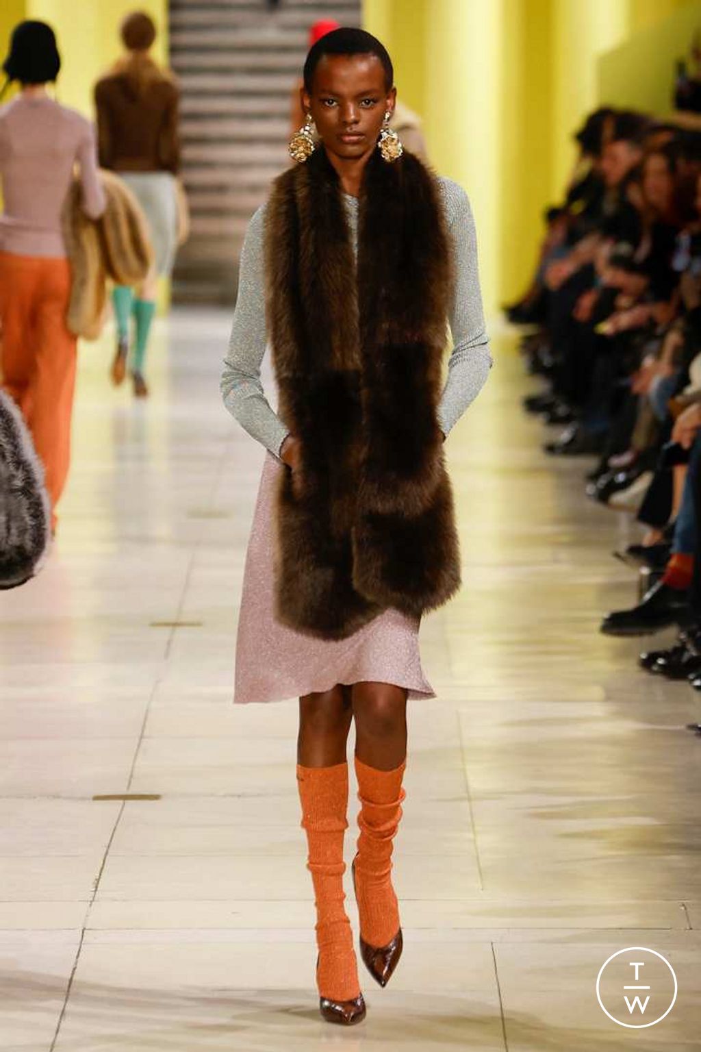 Fashion Week Paris Fall/Winter 2025 look 27 from the Miu Miu collection womenswear
