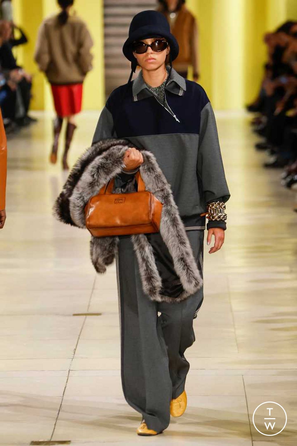 Fashion Week Paris Fall/Winter 2025 look 31 de la collection Miu Miu womenswear