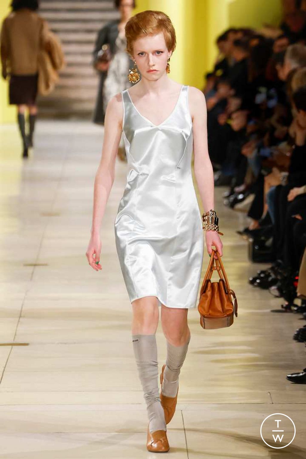 Fashion Week Paris Fall/Winter 2025 look 35 from the Miu Miu collection 女装