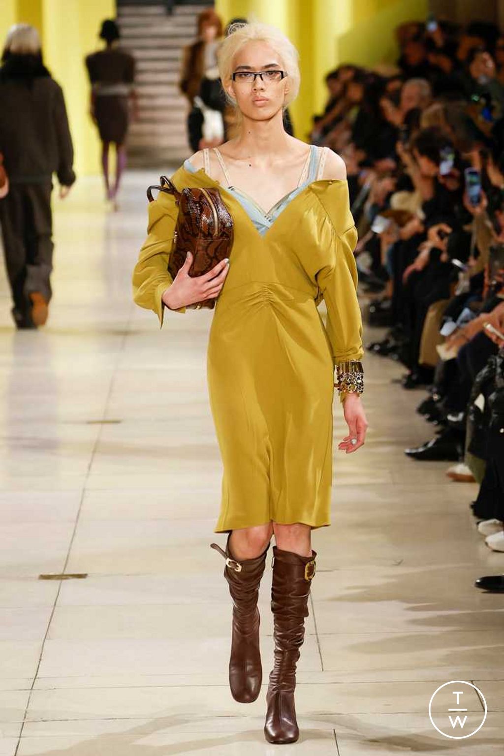 Fashion Week Paris Fall/Winter 2025 look 57 from the Miu Miu collection womenswear