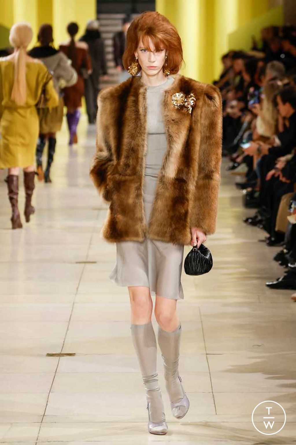 Fashion Week Paris Fall/Winter 2025 look 59 de la collection Miu Miu womenswear