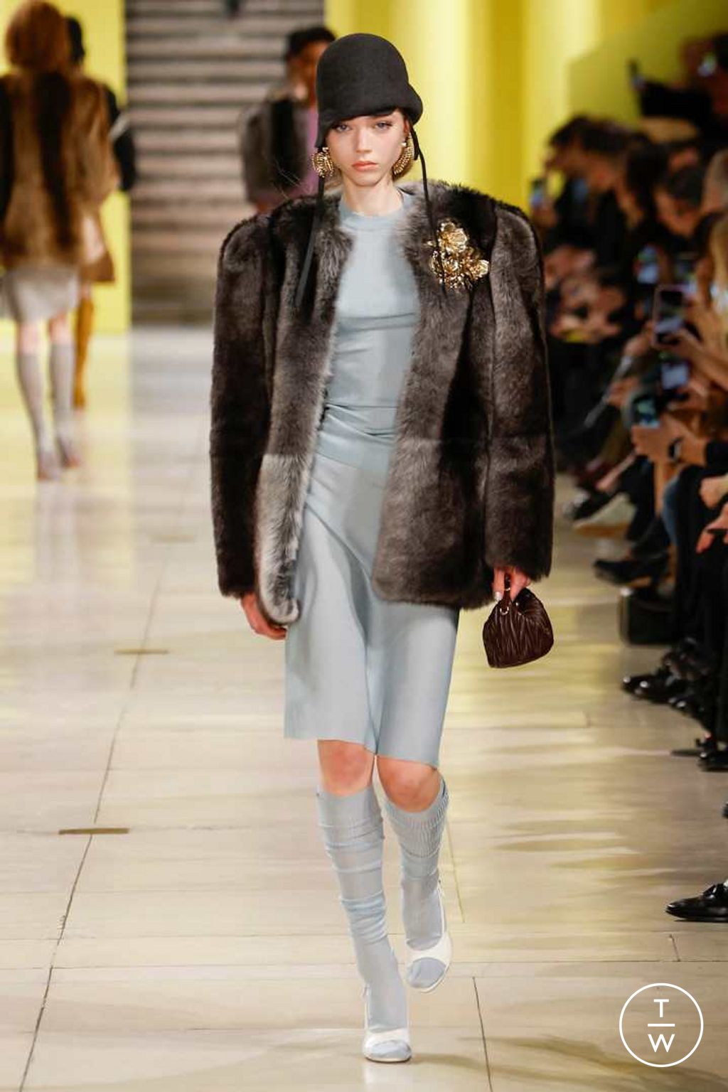 Fashion Week Paris Fall/Winter 2025 look 61 from the Miu Miu collection womenswear