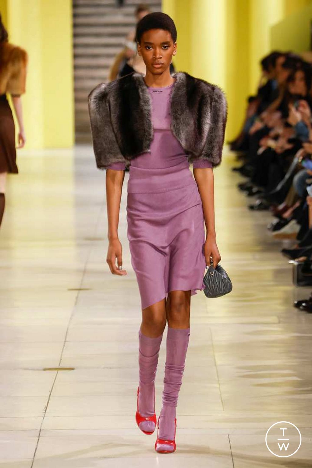 Fashion Week Paris Fall/Winter 2025 look 62 from the Miu Miu collection womenswear