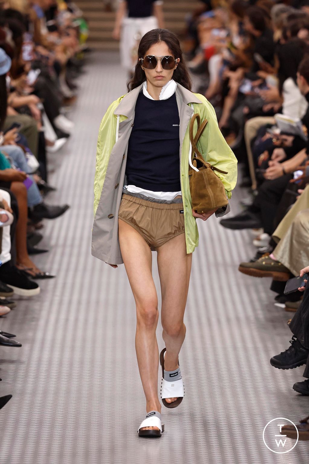 Fashion Week Paris Spring/Summer 2025 look 8 from the Miu Miu collection womenswear