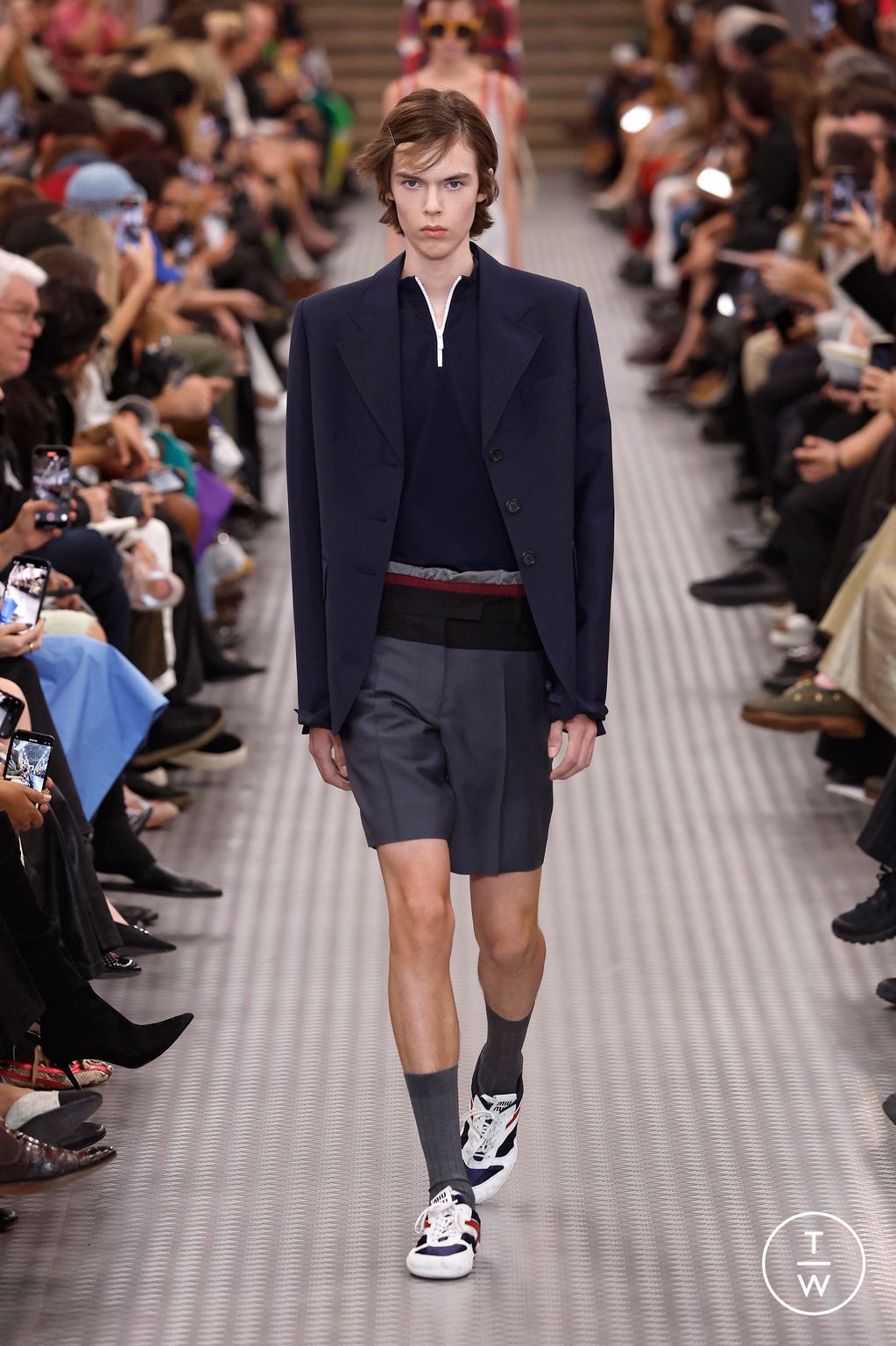 Fashion Week Paris Spring-Summer 2025 look 26 from the Miu Miu collection womenswear
