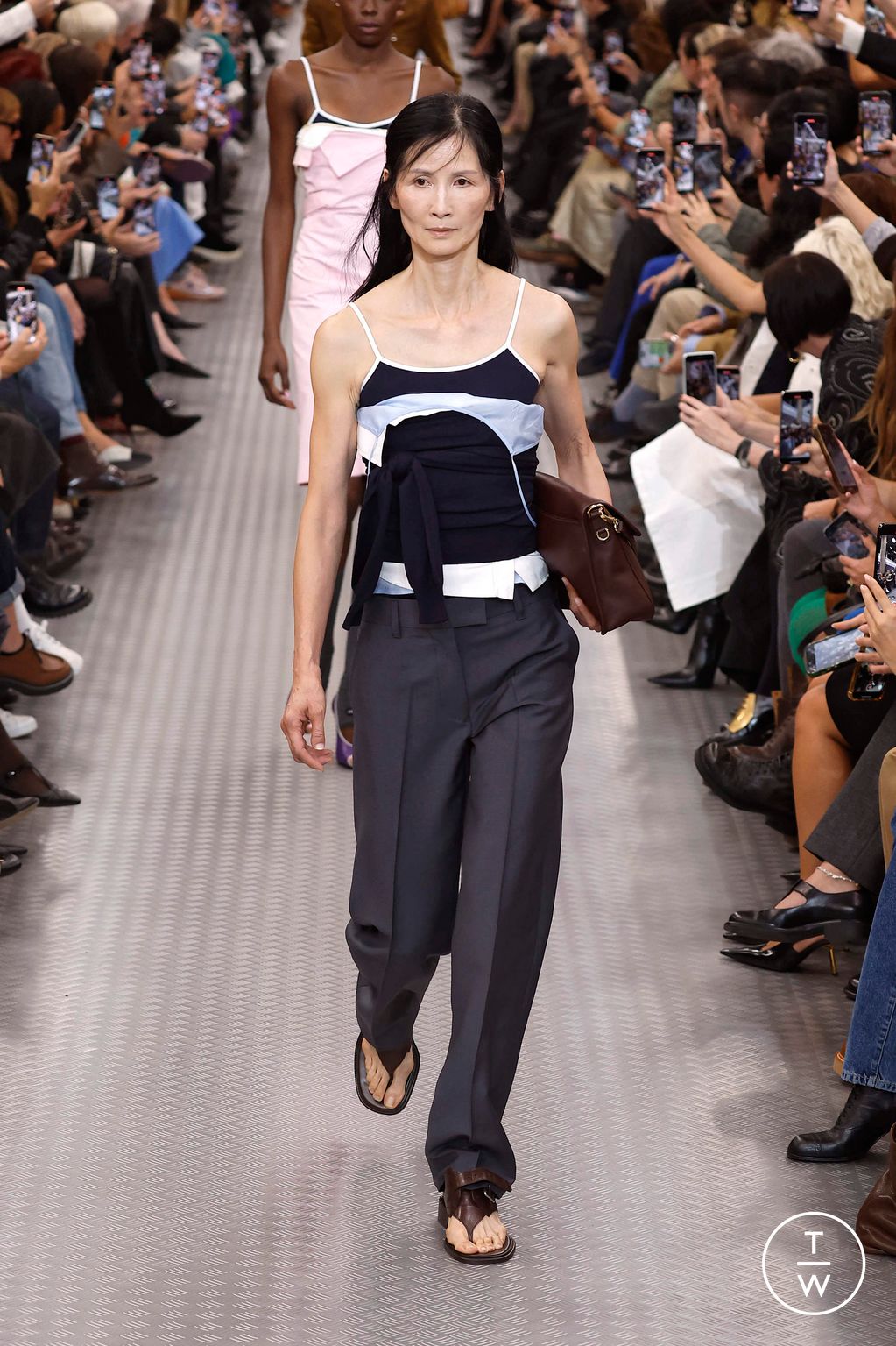 Fashion Week Paris Spring-Summer 2025 look 56 from the Miu Miu collection womenswear