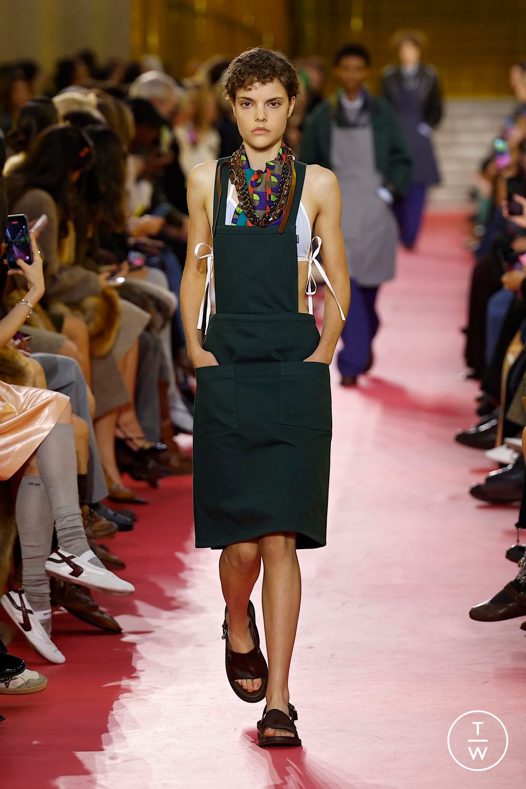 Fashion Week Paris Spring/Summer 2026 look 2 from the Miu Miu collection womenswear