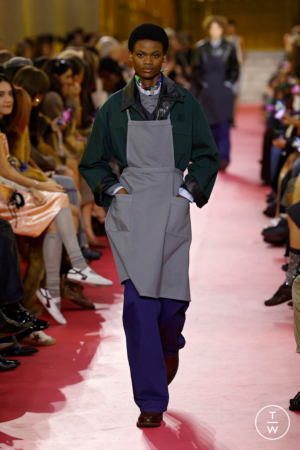 Fashion Week Paris Spring/Summer 2026 look 3 from the Miu Miu collection womenswear