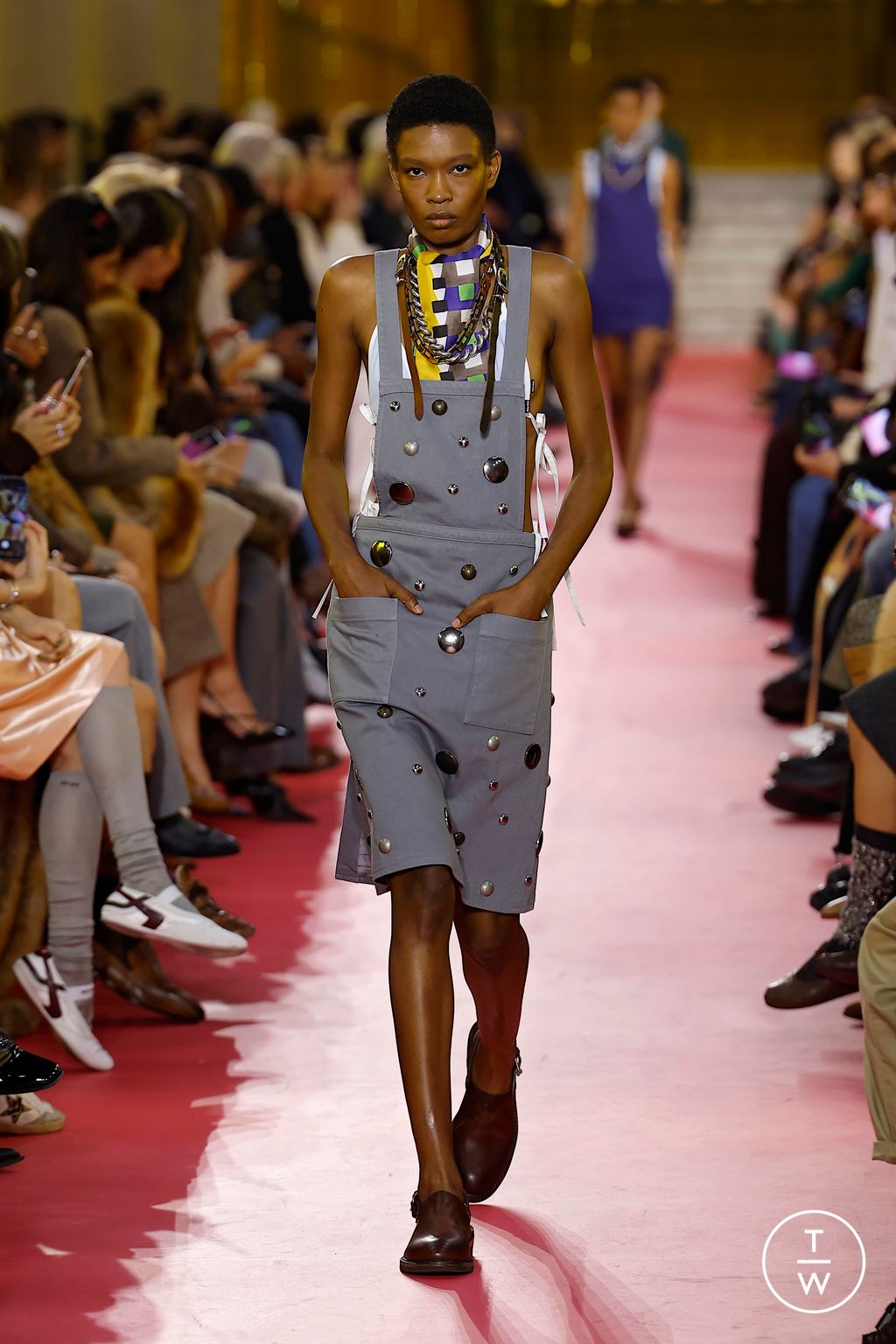 Fashion Week Paris Spring/Summer 2026 look 5 from the Miu Miu collection womenswear