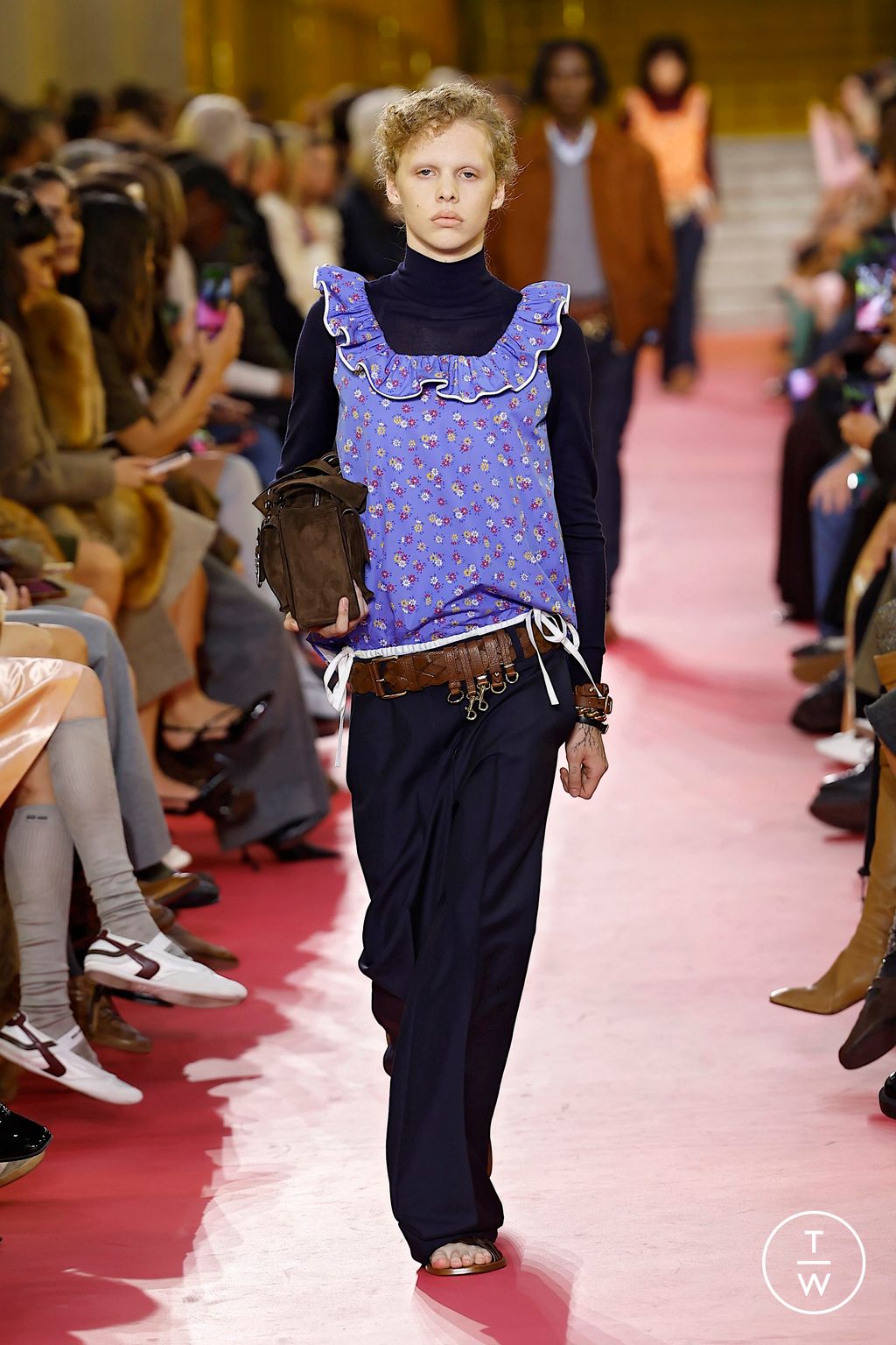Fashion Week Paris Spring/Summer 2026 look 25 from the Miu Miu collection womenswear