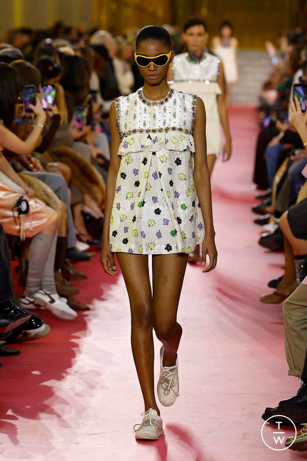 Fashion Week Paris Spring/Summer 2026 look 57 from the Miu Miu collection womenswear