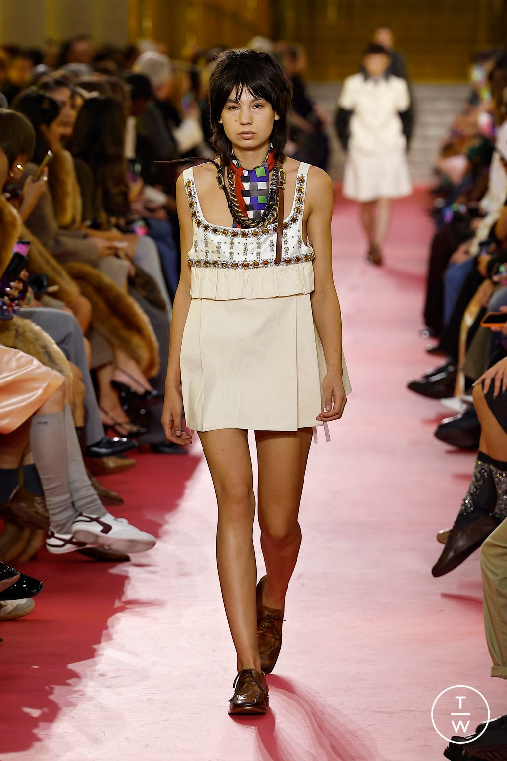 Fashion Week Paris Spring/Summer 2026 look 60 from the Miu Miu collection womenswear