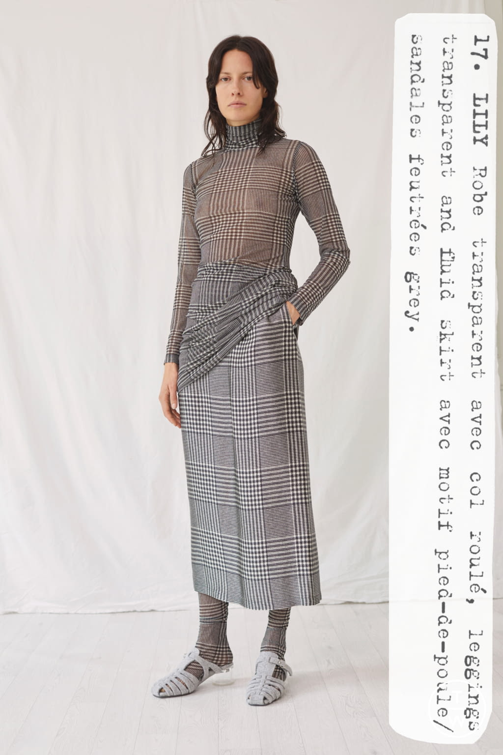 Fashion Week London Resort 2021 look 17 from the MM6 collection womenswear