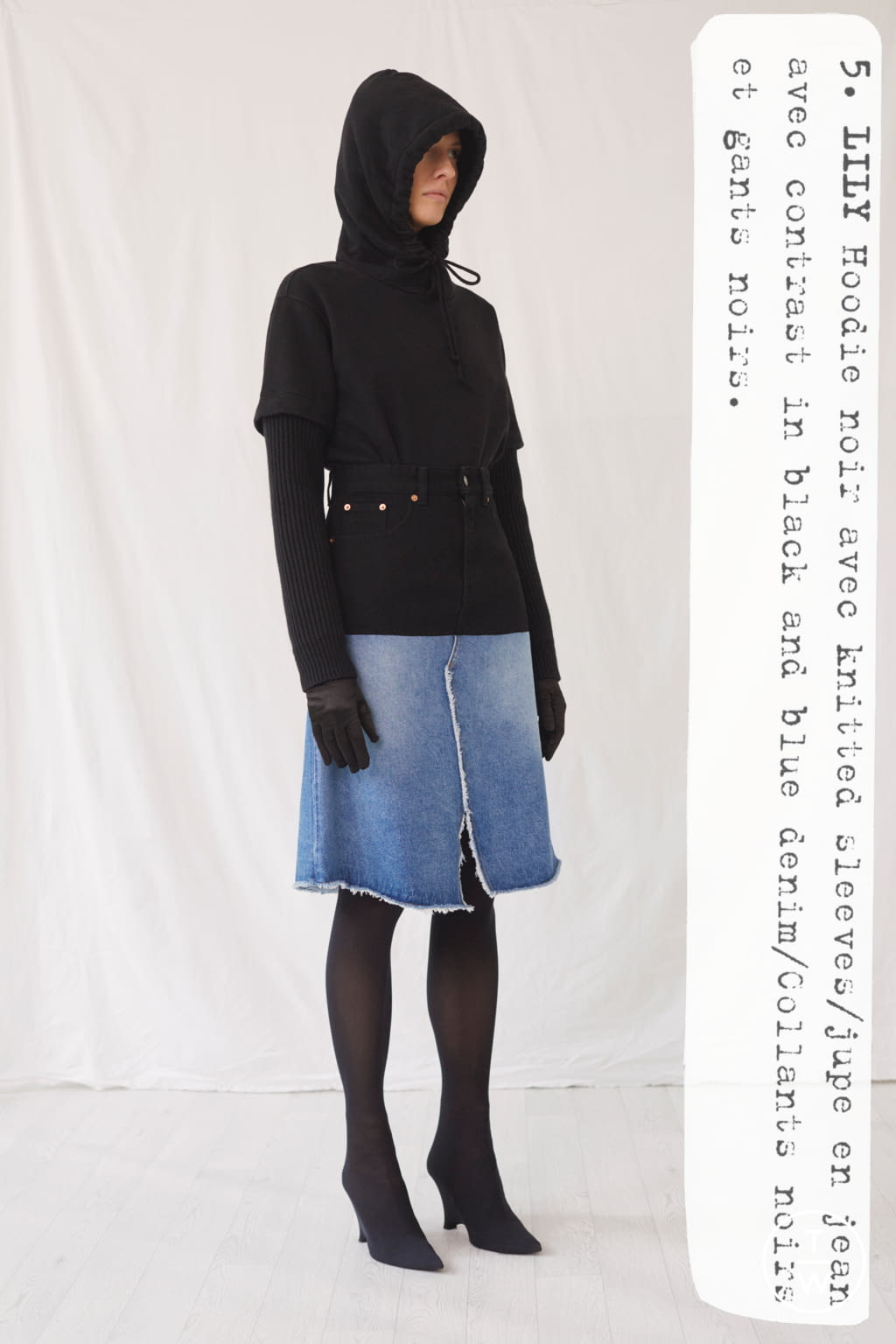 Fashion Week London Resort 2021 look 5 from the MM6 Maison Margiela collection womenswear