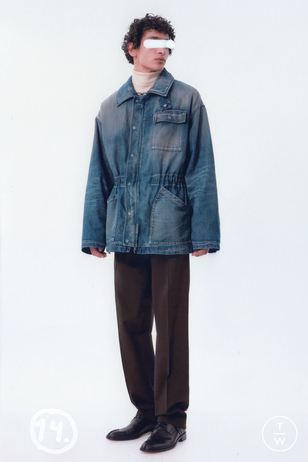 Fashion Week Milan Pre-Fall 2025 look 14 from the MM6 Maison Margiela collection menswear