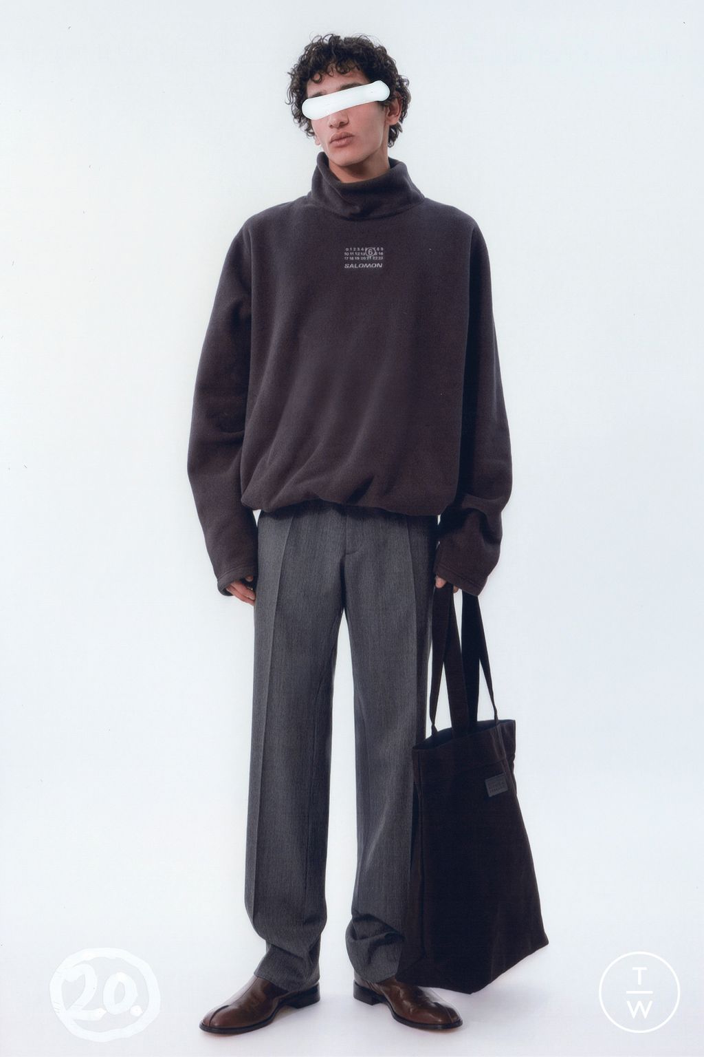 Fashion Week Milan Pre-Fall 2025 look 20 from the MM6 Maison Margiela collection menswear