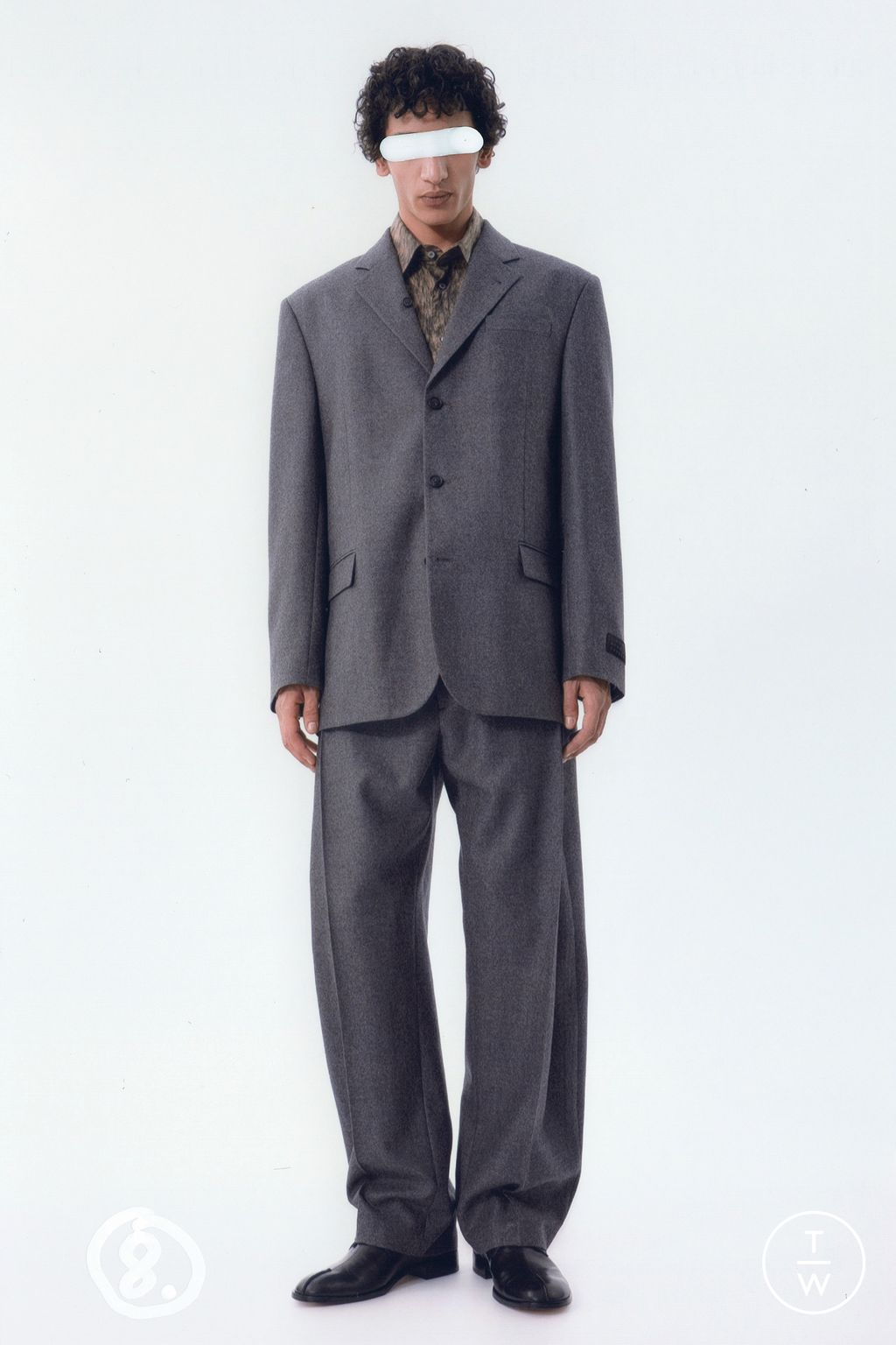 Fashion Week Milan Pre-Fall 2025 look 8 de la collection MM6 Maison Margiela menswear