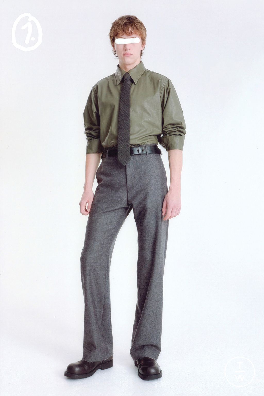 Fashion Week Milan Pre-Fall 2026 look 1 de la collection MM6 Maison Margiela menswear