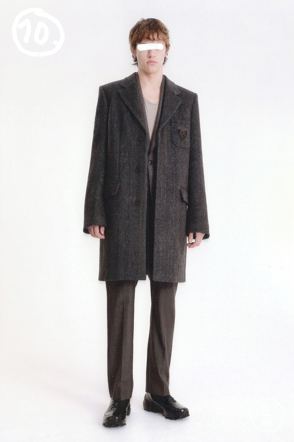Fashion Week Milan Pre-Fall 2026 look 10 from the MM6 Maison Margiela collection menswear