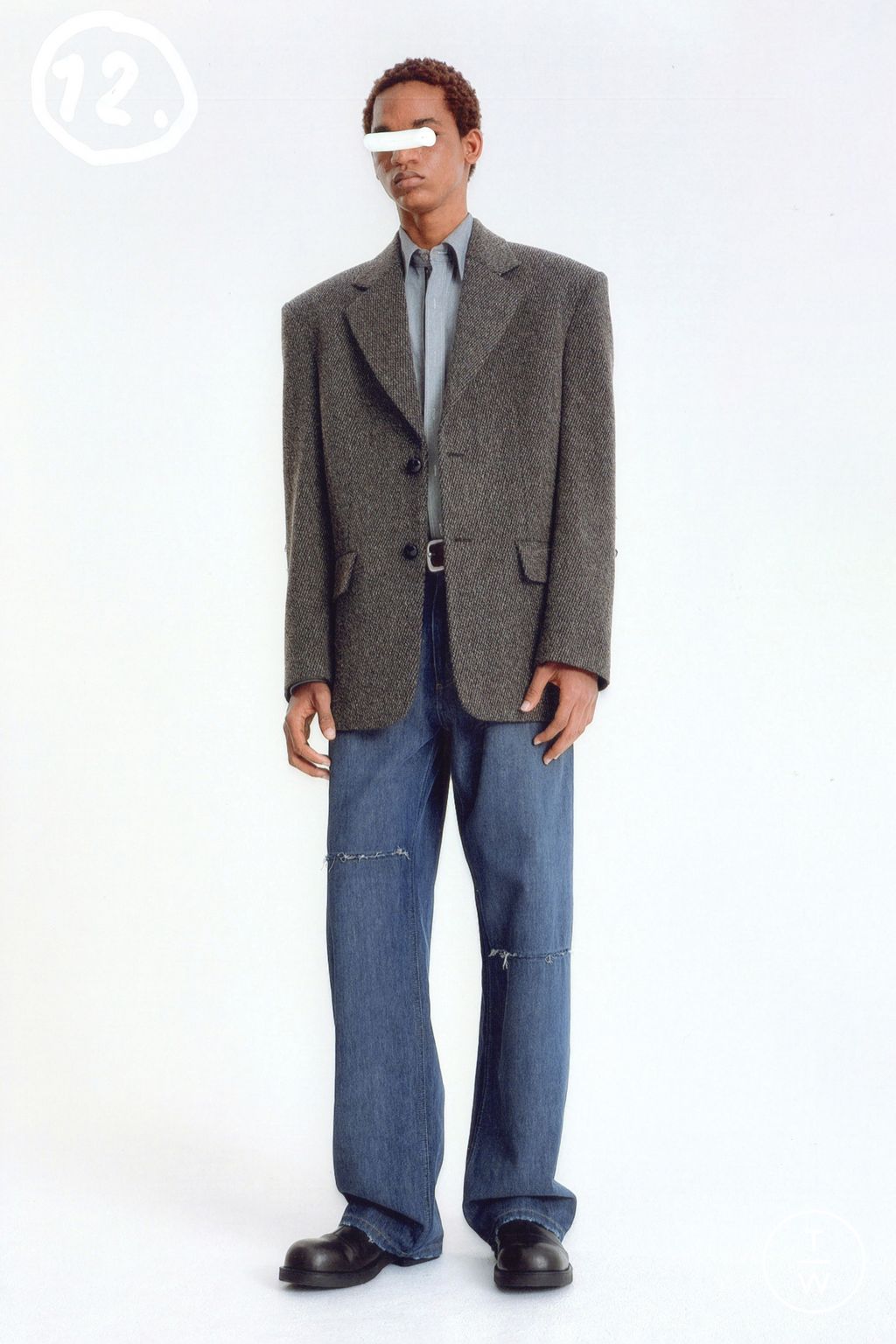 Fashion Week Milan Pre-Fall 2026 look 12 from the MM6 Maison Margiela collection menswear